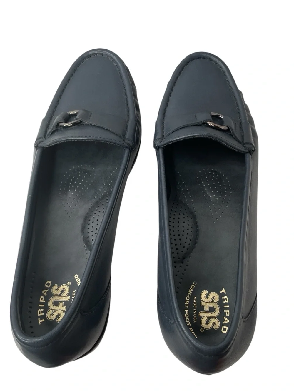 SAS Jewel Blue Leather Tripad Comfort Loafers USA Women’s 8.5 M Lightweight